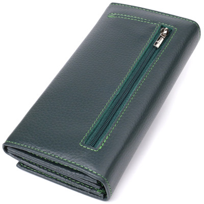 Кошелек ST Leather Из натуральной кожи Зеленый (23086) Винница - изображение 6