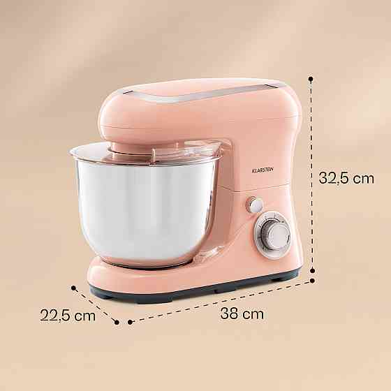 Кухонний комбайн Bella Pico 2G 1300W 1.7HP 6 рівнів 5 літрів кораловий (Німеччина, читати опис) Рівне