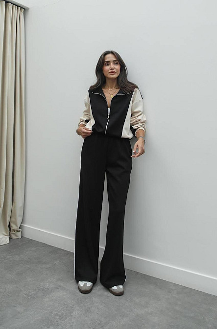 Жіночий прогулянковий костюм двійка: кофта і штани двонитка Одеса - фото 5