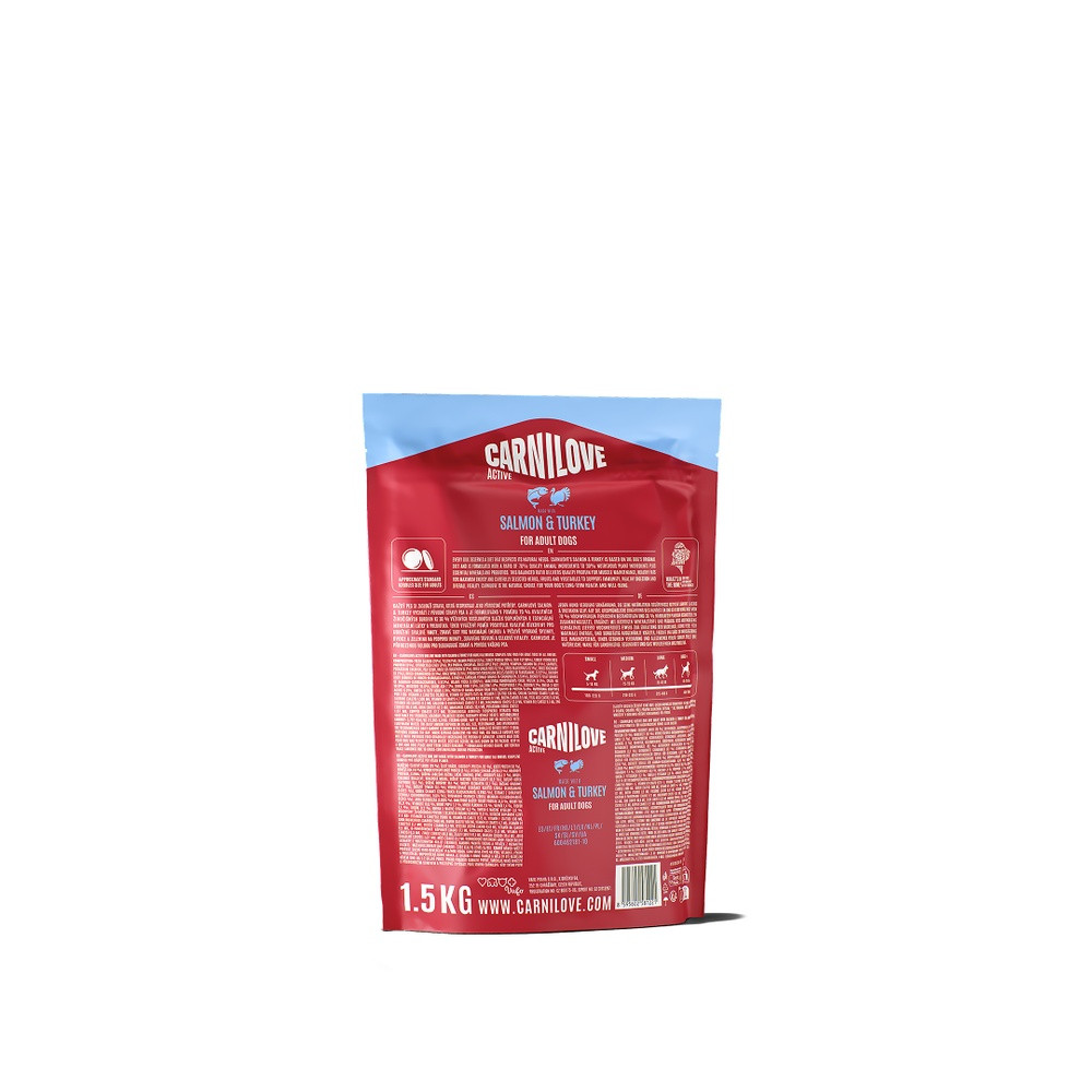 Корм сухой Carnilove Active Salmon & Turkey для собак лосось и индейка 1,5 кг Киев - изображение 2