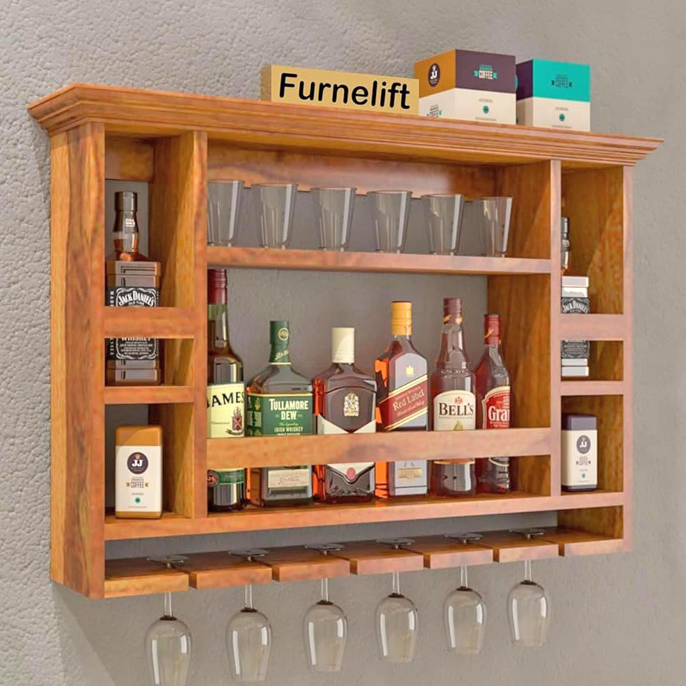 Настенная винная полка 