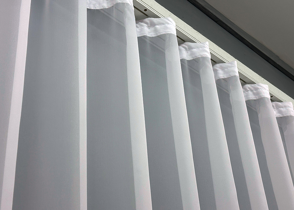 Тюль VR-Textil Вуаль 1547т Шифон однотонный Белый 600х250 см (43-213) Киев - изображение 7