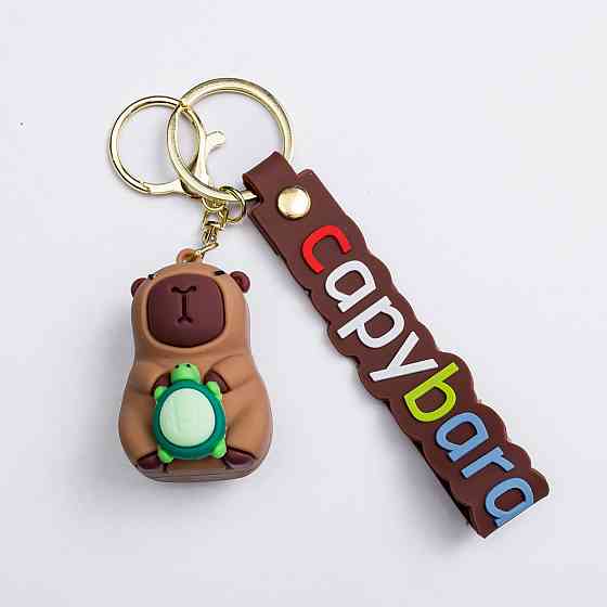 Брелок-капибара з силікону для ключів та сумки Київ