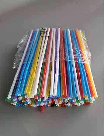 Трубочка для напоїв з гофрою d4.8 21см Мікс (200 шт) Харків