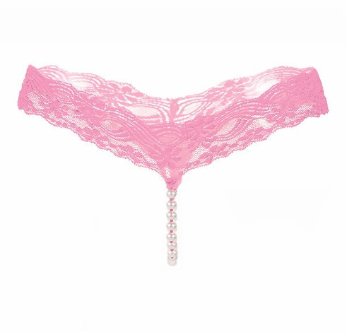 Эротические трусики с жемчугом женские one size розовый Киев - изображение 1