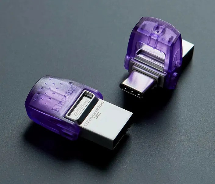 Флеш-накопичувач USB3.2 256GB Type-C Kingston DataTraveler microDuo 3C (DTDUO3CG3/256GB) Фіолетовий Харьков - изображение 13