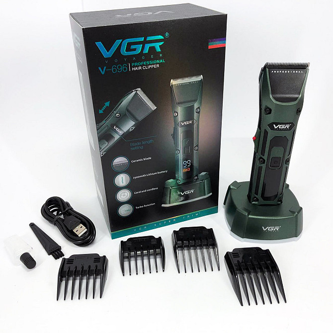 Машинка для стрижки посіченого волосся VGR V-696, професійна, Машинка для стрижки KG-344 для дому Київ - фото 3