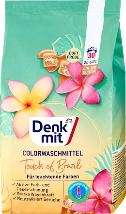 Denkmit Colorwaschmittel Pulver Touch of Brazil 30 Wl Стиральный порошок для цветных тканей Львов
