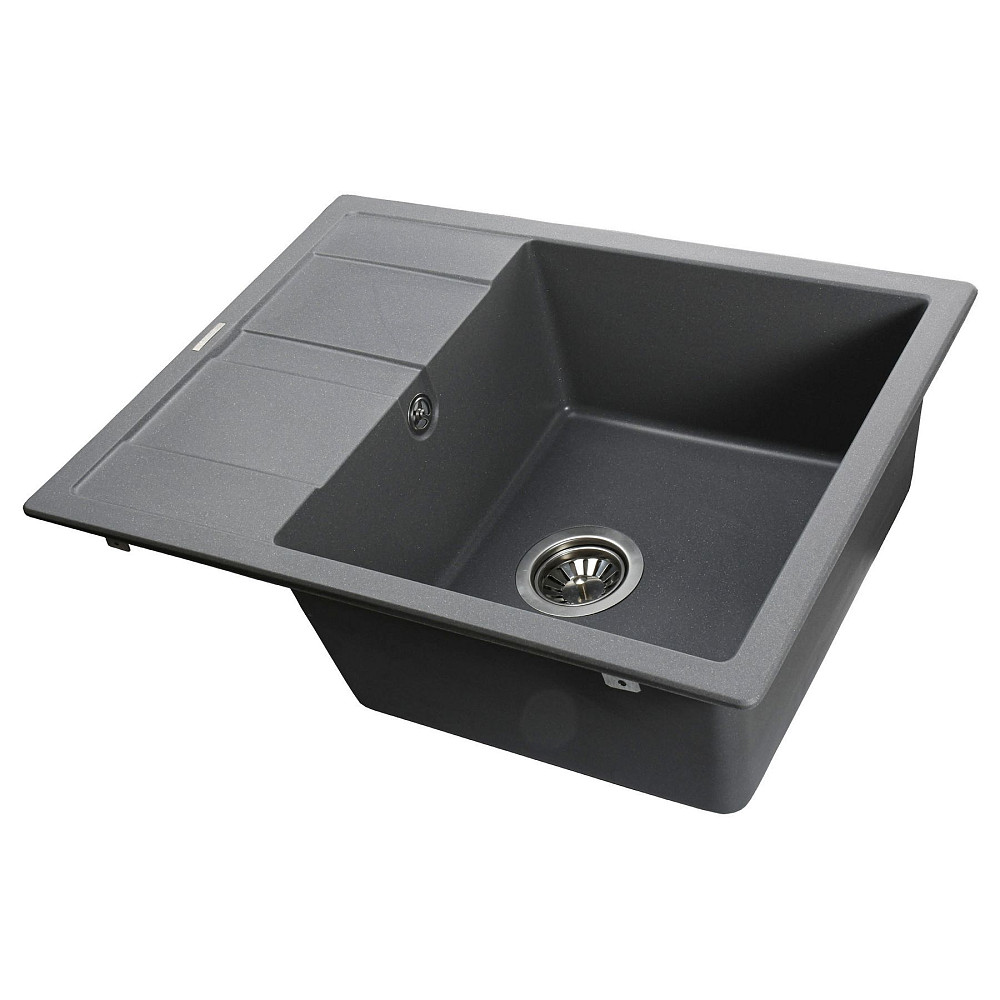 Гранітна мийка Globus Lux ONE сірий металік 650х500мм-А0003 Тернополь - изображение 2