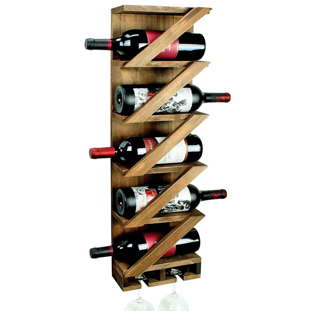Настінна винна полиця "Хасімото" палісандр Миколаїв - фото 1