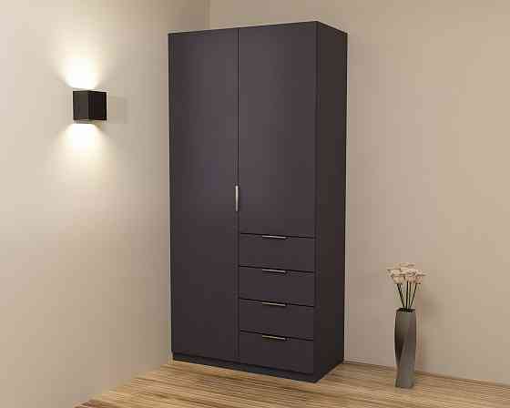 Шкаф Кристалл 1, Антрацит, 1000х520х2100 Львов