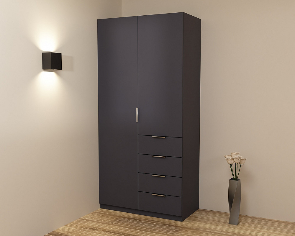 Шафа Крістал 1, Антрацит, 1000х520х2100 Львів - фото 2