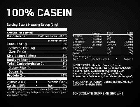 Казеїн Gold Standard 100% Casein 1800 g Chocolate Supreme Луцьк
