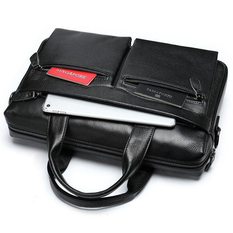 Сумка мужская Vintage 14579 Черная Киев - изображение 9