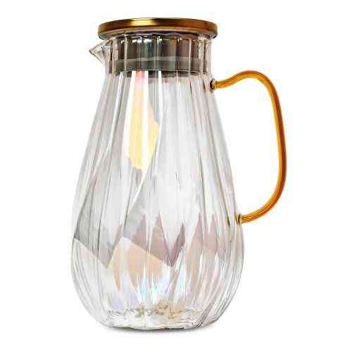 Графин скляний із кришкою 1.8 л | Глечик для напоїв Київ