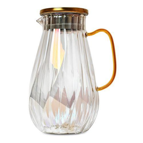 Графин скляний із кришкою 1.8 л | Глечик для напоїв Київ - фото 2