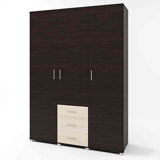 Шкаф распашной большой Эверест Бриз ШП-5 венге + дуб молочный (DTM-2289) Львов