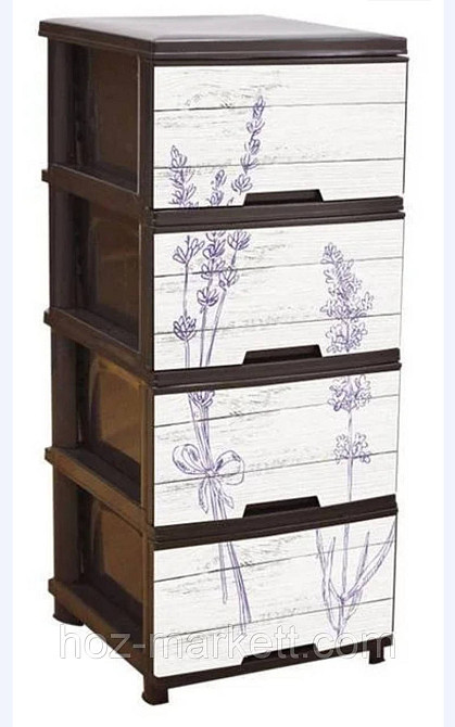 Комод пластиковий коричневий "Лаванда" Алеана Харків - фото 2