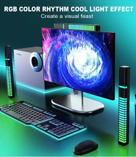 LED-світильник еквалайзер з Bluetooth та акумулятором Київ - фото 7