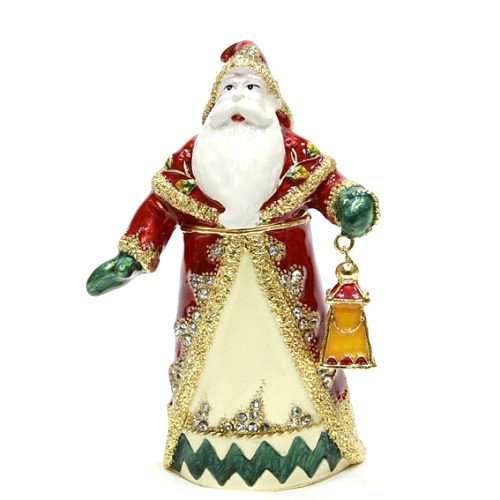 Скринька статуетка зі стразами Дід мороз Київ - фото 1