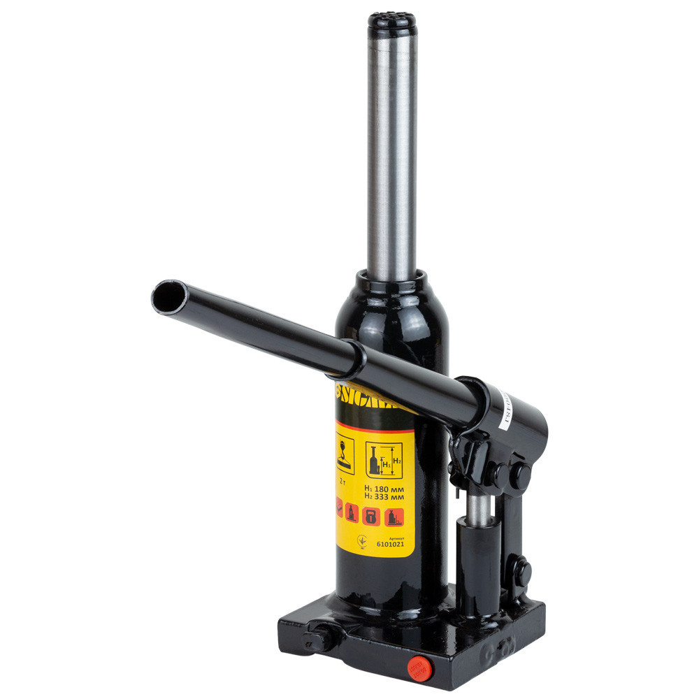 Домкрат гидравлический бутылочный 2т H 180-333мм SIGMA (6101021) Ровно - изображение 4