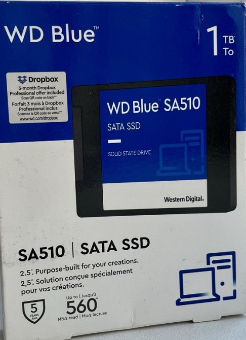 Накопичувач SSD WD Blue SA510 1Tb. Харків - фото 2