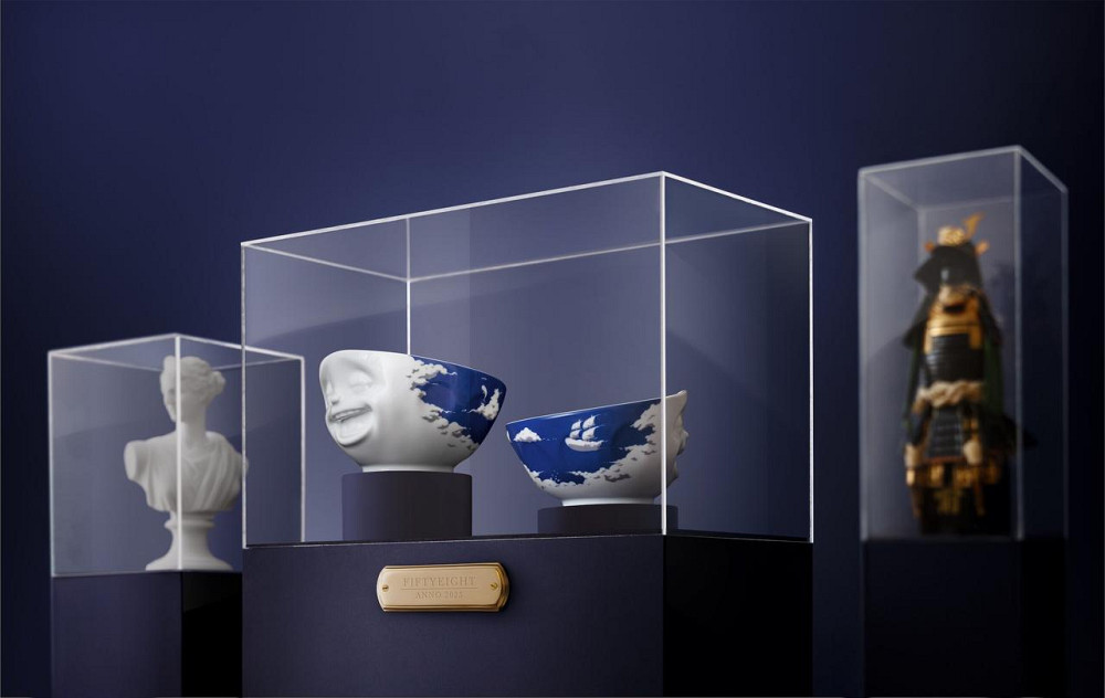 Піала Tassen Сміхотерапія (500 мл) порцеляна (Білий із синім декором) Київ - фото 6