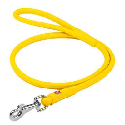 Поводок для собак WAUDOG Glamour круглый L d 13 мм Д 122 см желтый (33798) Винница