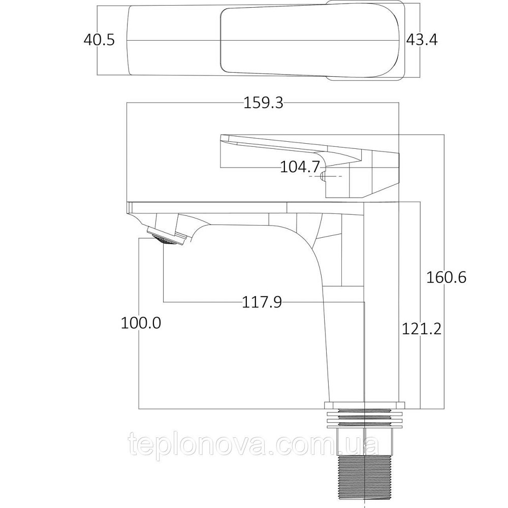Змішувач для умивальника Globus Lux BONN GLB-0401 Чернівці - фото 7