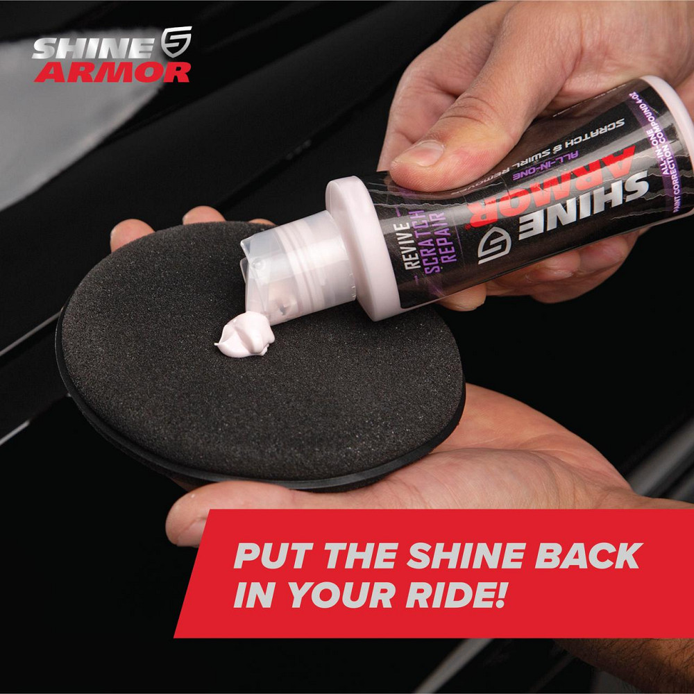 Поліроль Shine Armor Revive Scratch Repair для кузова авто видалення подряпин захист блиск Одеса - фото 3