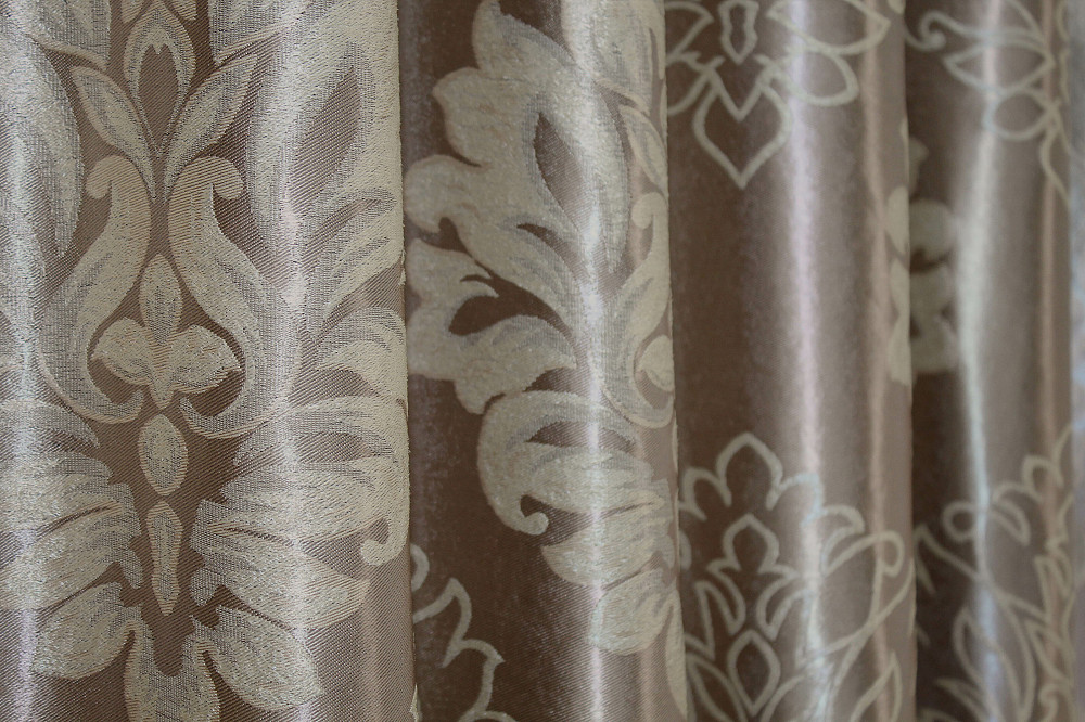 Двостороння тканина блекаут-софт, колекція "Корона" колір карамельний з бежевим 1280ш (А) Київ - фото 7