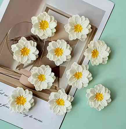 Магниты на холодильник ромашки , магниты цветы для холодильника и декора кухни, набор магнитов ромашка 10 шт Киев
