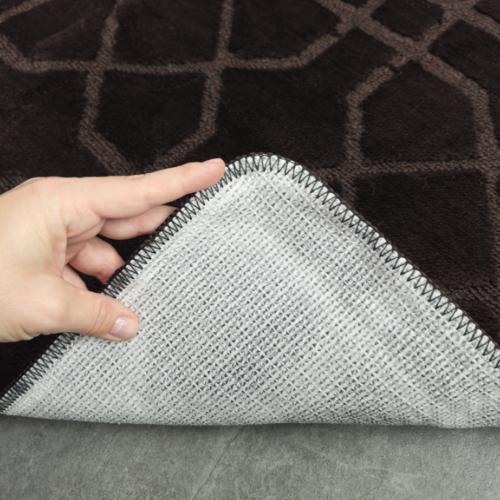 Набір килимків для ванної 2шт 60*100см+50*60см U-виріз Геометрія Standard шоколадний поліпропілен Дариана Житомир - фото 6