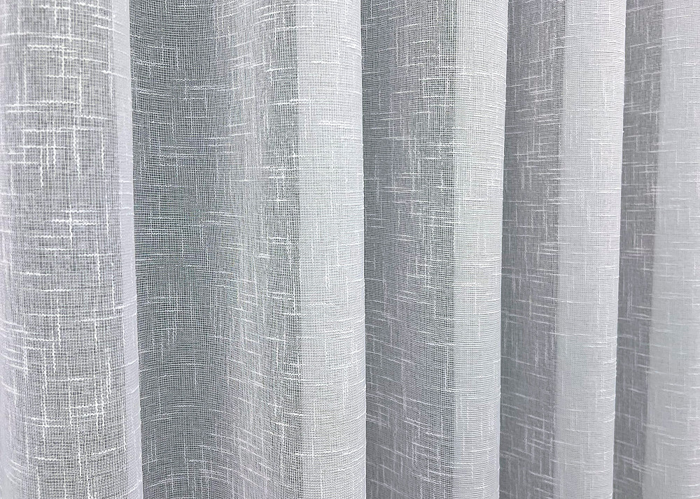 Тюль VR-Textil 1981т Лен однотонный Белый 400х270 см (42-1040) Киев - изображение 6