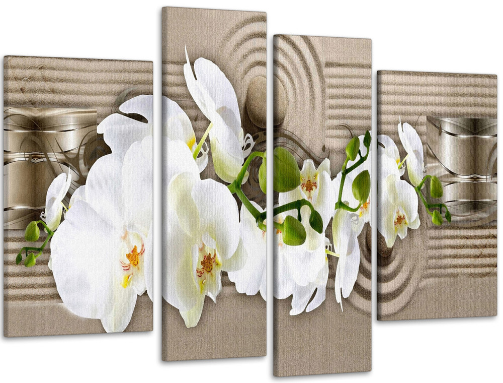 Модульная картина Абстракция Орхидея Art-156_4 Киев - изображение 1