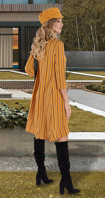 Свободное платье в полоску (46) Киев - изображение 2