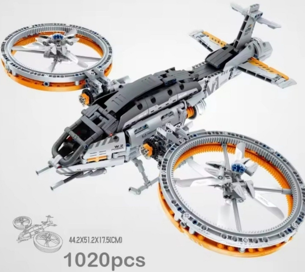 Конструктор большой вертолёт самолёт 1120 блоков Lego Toylinx AVATAR. Харьков - изображение 5
