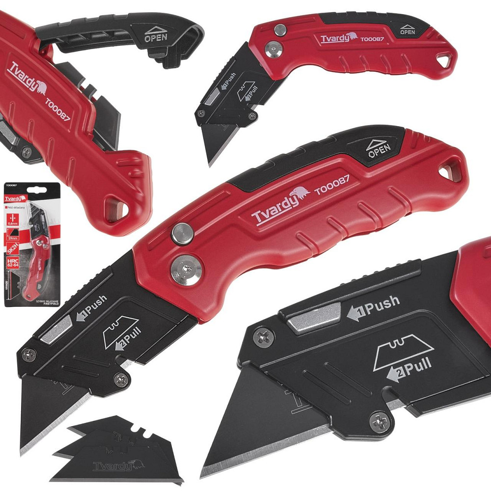 Ніж монтерський "Tvardy" на трапецієвидні леза складаний Киев - изображение 2