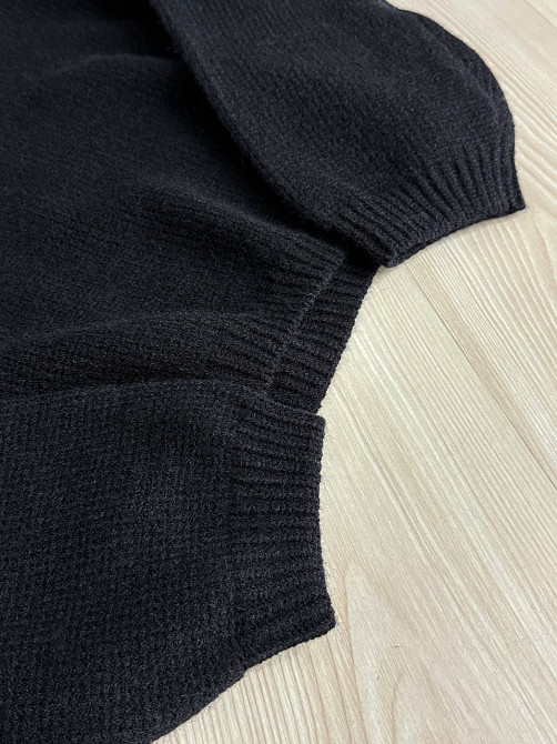 Светр жіночий Fancy Matinee 539 оверсайз однотонний, чорний, one size Київ - фото 4