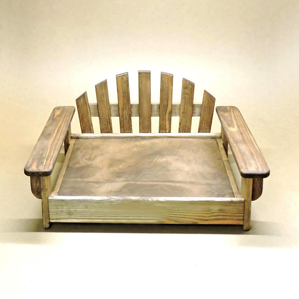 Лежак деревянный для собаки 