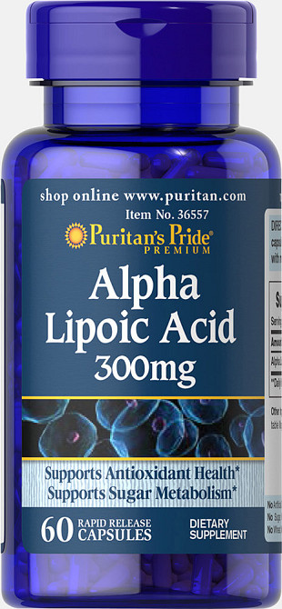 Альфа-липоевая кислота (Alpha Lipoic Acid capsules) 300 мг 60 капсул Киев - изображение 1