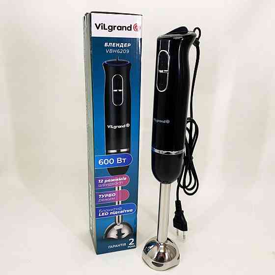 Блендер занурювальний красивий ViLgrand VBH6209 600 Вт, Смузі блендер мейкер Легкий для дому ZI-98 Івано-Франківськ