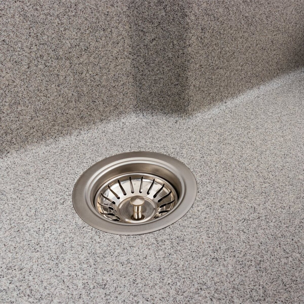 Гранітна мийка для кухні VALESO NIKA 7545 матова Сіра Коломыя - изображение 5