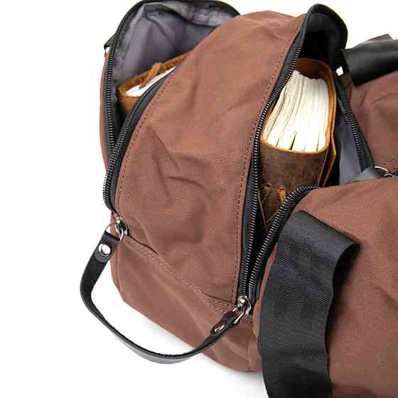 Спортивна сумка текстильна Коричнева (Vintage) Київ