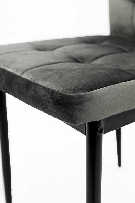 Стілець Айс, чорний/велюр графіт Київ - фото 8