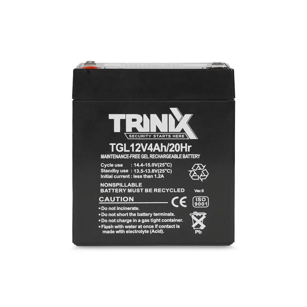 Акумуляторна батарея гелева 12В 4Аг Trinix TGL12V4Ah/20Hr GEL (44-00062) Київ - фото 2