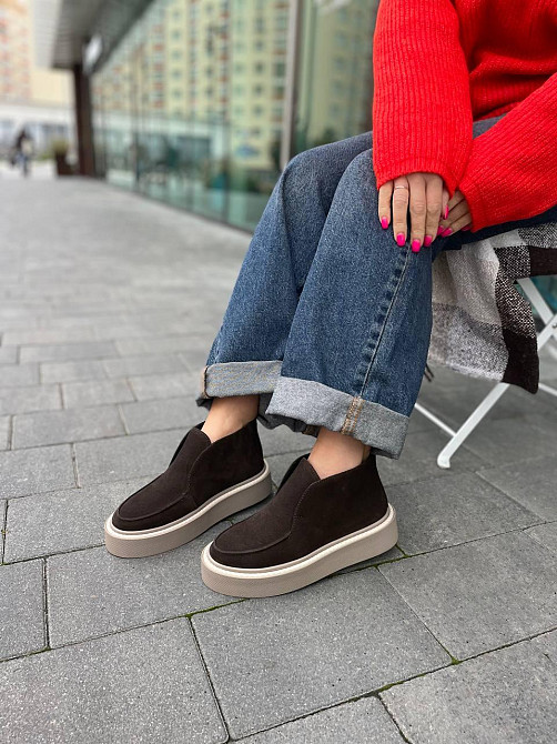 Черевики жіночі GREMMY 207 коричневі (зима, замша натуральна) (5716) 38 Коломыя - изображение 1