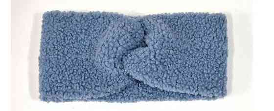 Пов'язка для волосся каракуль блакитний Київ