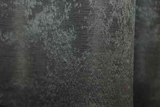 Комплект коротких штор VR-Textil Жакард Sultan XO № 1123ш Жакард Графітовий 130х170 см 2 шт (35-0110) Київ