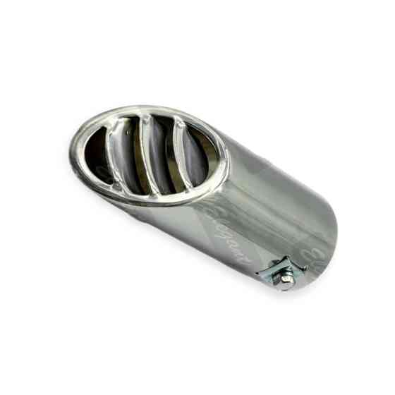 Насадка глушник хром d 51мм, l 145мм, зовнішні 51мм (0263) Мукачево